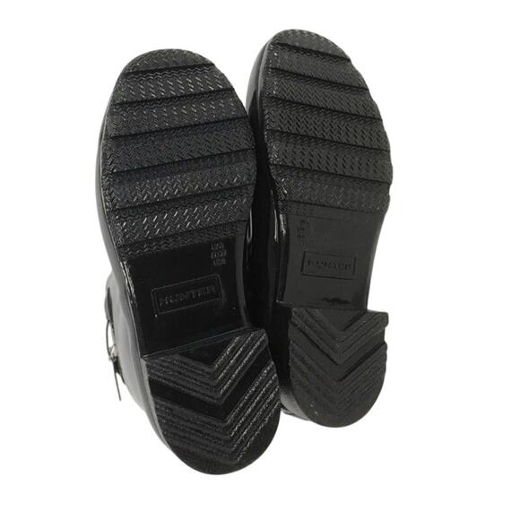 Hunter Original Tour Gloss Black Tall Rain Boots 8 NWOT - Picture 2 of 5